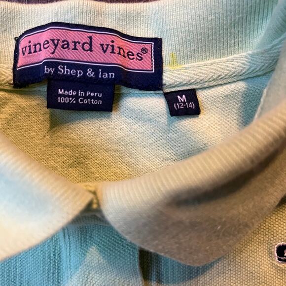 Vineyard Vines Girl's MD Polo Shirt - Picture 3 of 4